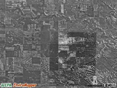 Bullion township, North Dakota satellite photo by USGS