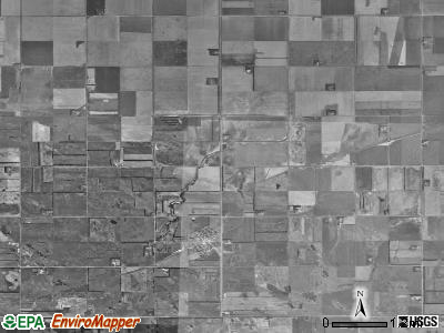Leonard township, North Dakota satellite photo by USGS