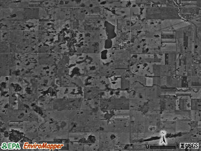 Sheridan township, North Dakota satellite photo by USGS