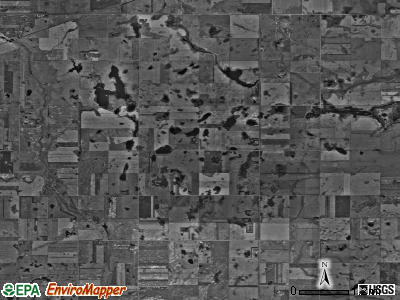 Prairie township, North Dakota satellite photo by USGS