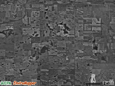Litchville township, North Dakota satellite photo by USGS