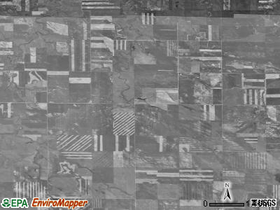 Highland township, North Dakota satellite photo by USGS