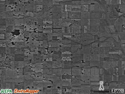 Mikkelson township, North Dakota satellite photo by USGS