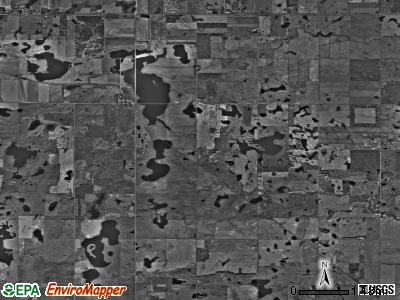 Glen township, North Dakota satellite photo by USGS