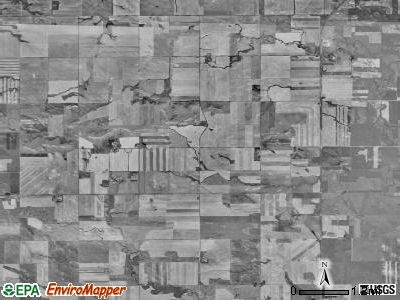 Campbell township, North Dakota satellite photo by USGS