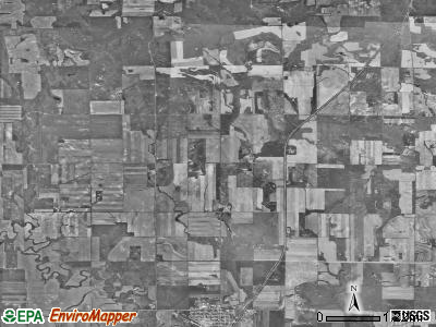 Kunze township, North Dakota satellite photo by USGS