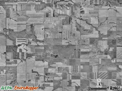 Madison township, North Dakota satellite photo by USGS