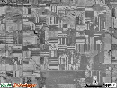 Rifle township, North Dakota satellite photo by USGS