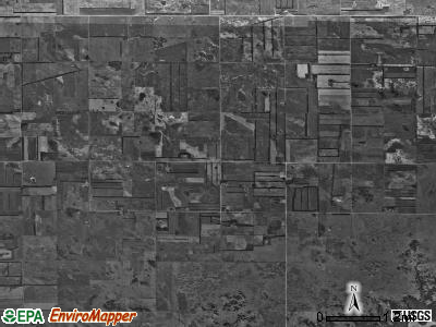 Coburn township, North Dakota satellite photo by USGS