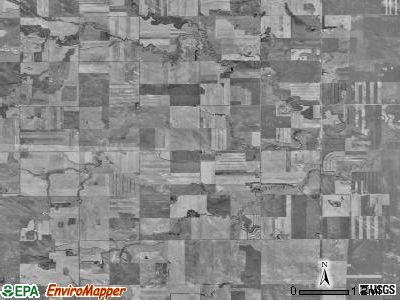 Acme township, North Dakota satellite photo by USGS