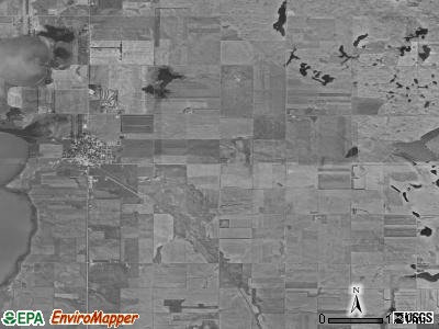 Bryant township, North Dakota satellite photo by USGS