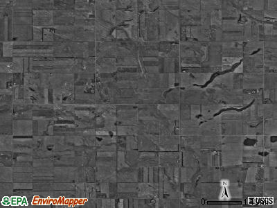 Glenmore township, North Dakota satellite photo by USGS