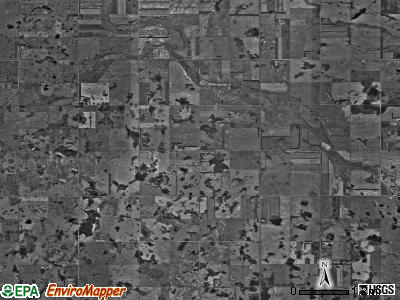 Gladstone township, North Dakota satellite photo by USGS