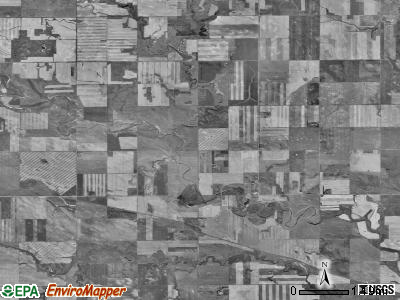Havelock township, North Dakota satellite photo by USGS