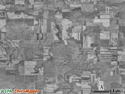 Lark township, North Dakota satellite photo by USGS
