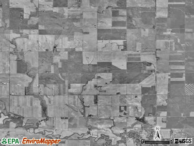 Mott township, North Dakota satellite photo by USGS