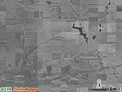 Starkey township, North Dakota satellite photo by USGS