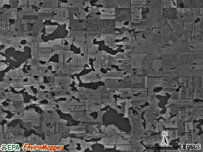 Swede township, North Dakota satellite photo by USGS