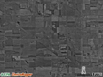 Nora township, North Dakota satellite photo by USGS