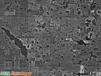 Pearl Lake township, North Dakota satellite photo by USGS
