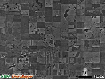 Elliott township, North Dakota satellite photo by USGS