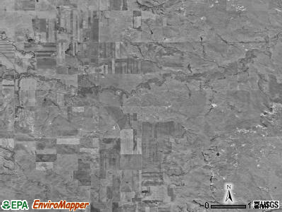 Freda township, North Dakota satellite photo by USGS