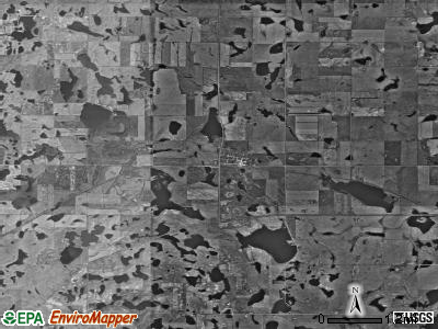 Haag township, North Dakota satellite photo by USGS