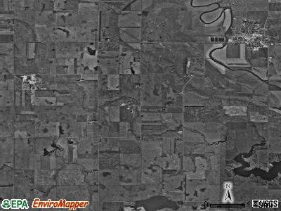 Dean township, North Dakota satellite photo by USGS