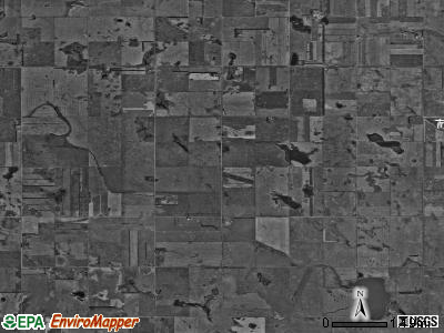 Badger township, North Dakota satellite photo by USGS