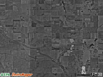 Willowbank township, North Dakota satellite photo by USGS