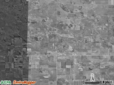 West End township, North Dakota satellite photo by USGS