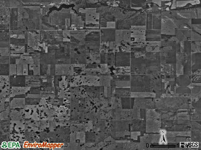 Aliceton township, North Dakota satellite photo by USGS