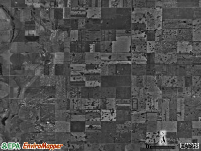 Alleghany township, North Dakota satellite photo by USGS