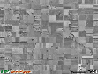 Antelope township, North Dakota satellite photo by USGS