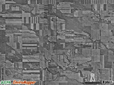 Woodberry township, North Dakota satellite photo by USGS