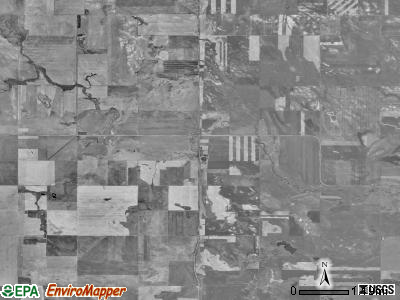 Kern township, North Dakota satellite photo by USGS