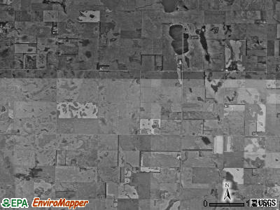 Porter township, North Dakota satellite photo by USGS
