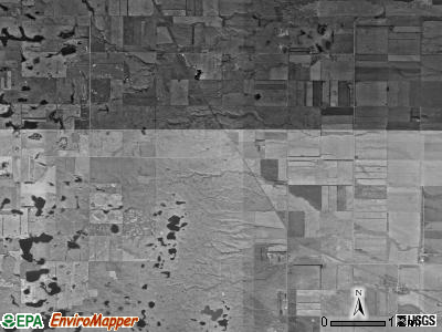 Young township, North Dakota satellite photo by USGS