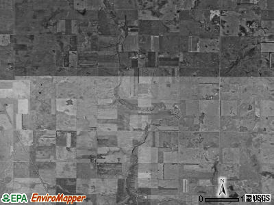 Valley township, North Dakota satellite photo by USGS