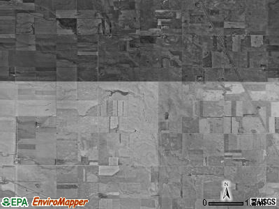 Potsdam township, North Dakota satellite photo by USGS