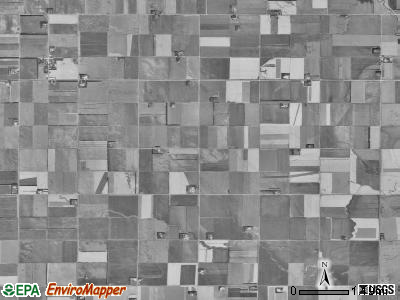 Barney township, North Dakota satellite photo by USGS
