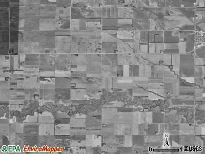 Wyndmere township, North Dakota satellite photo by USGS