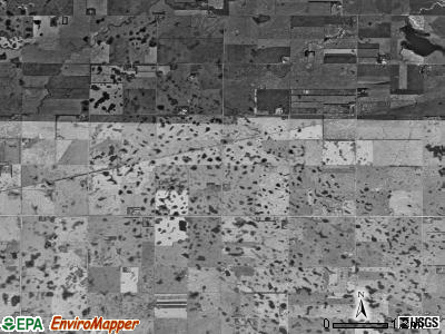 Willey township, North Dakota satellite photo by USGS