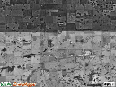 Whitestone Hill township, North Dakota satellite photo by USGS