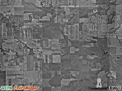Buena Vista township, North Dakota satellite photo by USGS