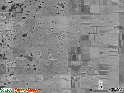 Whitestone township, North Dakota satellite photo by USGS