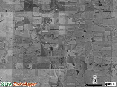 Keystone township, North Dakota satellite photo by USGS
