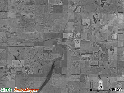 Maple township, North Dakota satellite photo by USGS