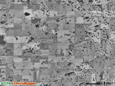 Bowen township, North Dakota satellite photo by USGS