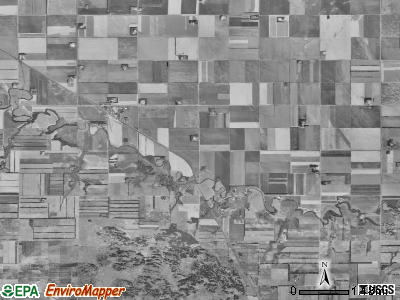 Belford township, North Dakota satellite photo by USGS